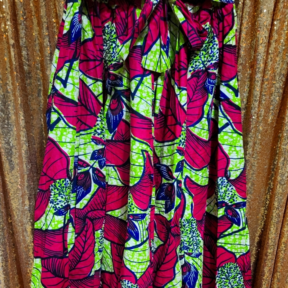 African print skirt